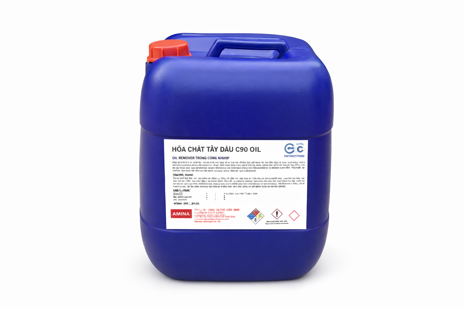 hoa-chat-tay-dau-c90-oil.jpg Hóa chất tẩy dầu C90 Oil là dung dịch tẩy rửa chuyên dụng giúp loại bỏ nhanh chóng dầu mỡ, bụi bẩn và cặn hữu cơ bám trên thiết bị công nghiệp. Sản phẩm được thiết kế để sử dụng cho các hệ thống như chiller, AHU, máy CNC, điều hòa… giúp duy trì hiệu suất hoạt động và kéo dài tuổi thọ máy móc.